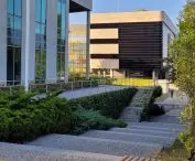 centrum wykładowe PP (po lewej) i Wydział Technologii Chemicznej - na wprost, rektorat powstaje za budynkiem WTC