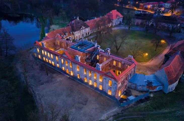 Pałac Goszcz, ilumiacja Zumtobel group