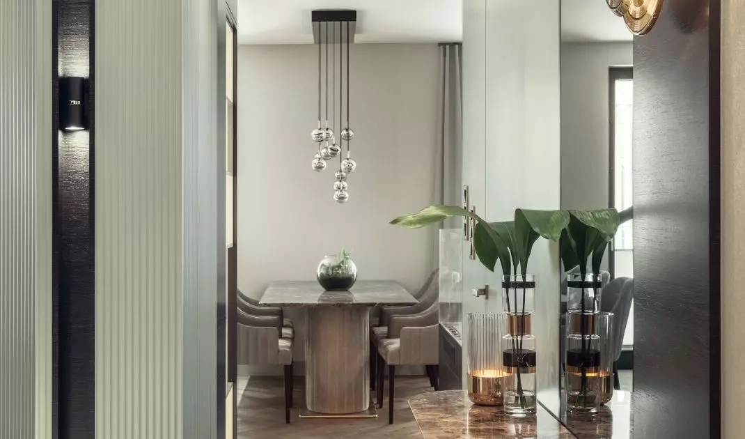 Mieszkanie zostało urządzone w stylu modern classic
