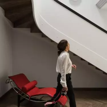  The famous LC4 recliner designed by Charlotte Perriand, Le Corbusier and Pierre Jeanneret