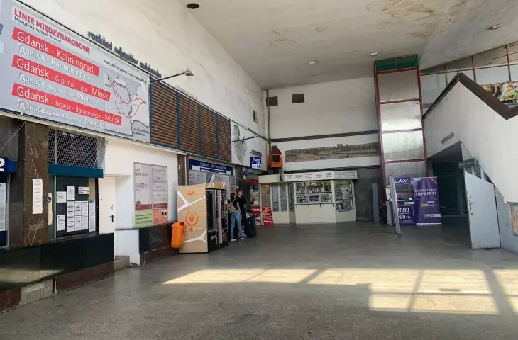Station hall looks terrible today