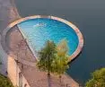 heated swimming pool on Słupeckie Lake