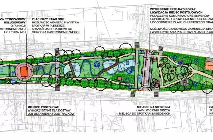 ulica Kościelna w Poznaniu, projekt zagospodarowania, proj. Bułat Architekci