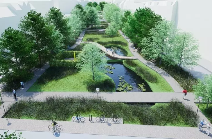 ulica Kościelna w Poznaniu, projekt zagospodarowania, proj. Bułat Architekci