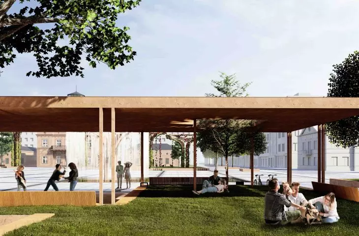 Concepts for reconstruction of Wladyslaw Bieganski Square