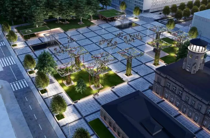 Concepts for reconstruction of Wladyslaw Bieganski Square