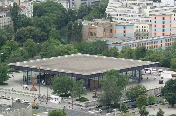 Neue Nationalgalerie, Nowa Galeria Narodowa w Berlinie projektu Miesa van der Rohe