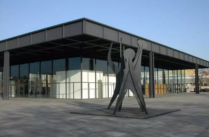 Neue Nationalgalerie, Nowa Galeria Narodowa w Berlinie projektu Miesa van der Rohe