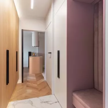 In the interior for a man, you can also cleverly use shades of pink