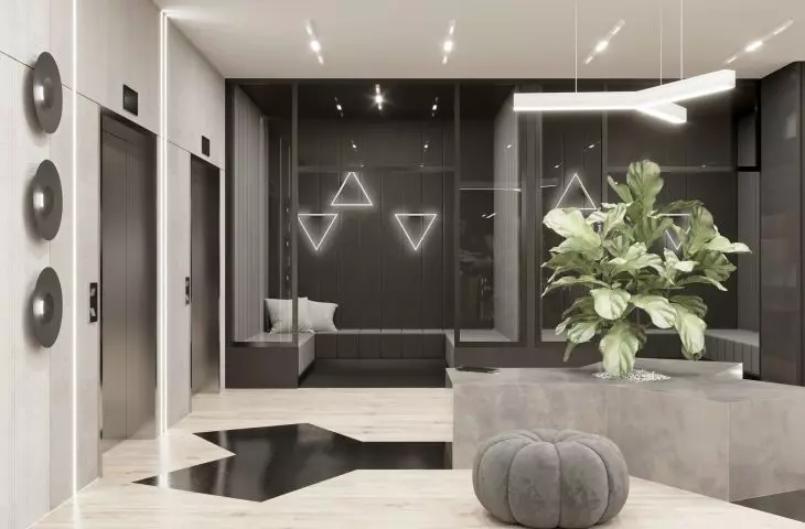 visualization of the entrance area