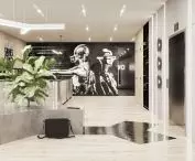 visualization of the reception area