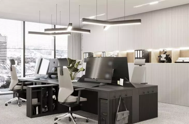 wizualizacja pomieszczenie biurowego
