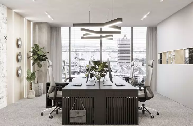 visualization of an office room
