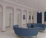 visualization of the reception area