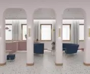 visualization of the reception area