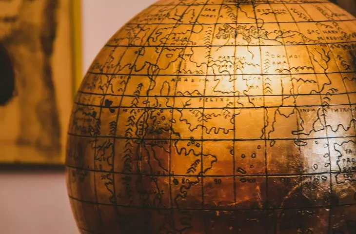 Globe is a great addition to an interior in this style
