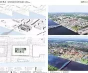 schemat powstawania bryły i rzut zagospodarowania