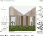 fragment przekroju C-C, schemat konstrukcji budowli