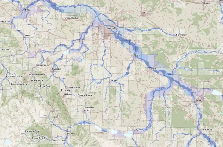 Flood risk map