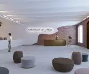 widok na wejście do centrum