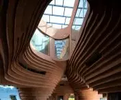 A view of the glazed interior.