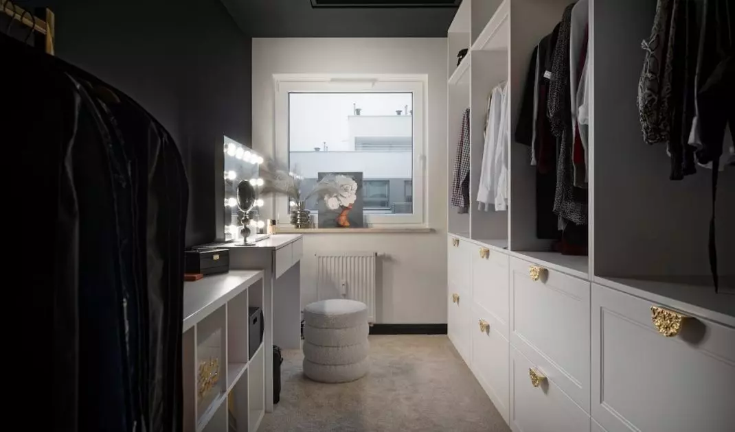 Toiletries provide a comfortable place to apply makeup