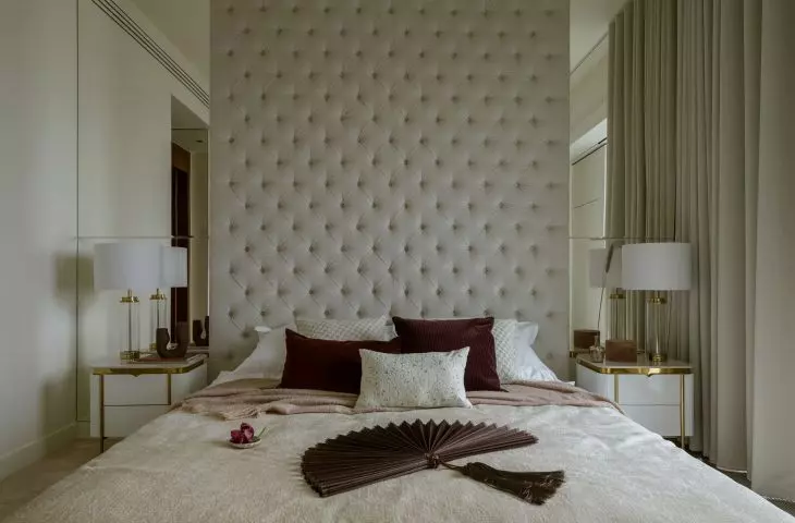 The quilted headrest was made to order