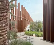 Garden inside the pavilion