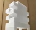 jeden z modeli budynku Bigfoot Tower w Amsterdam Noord