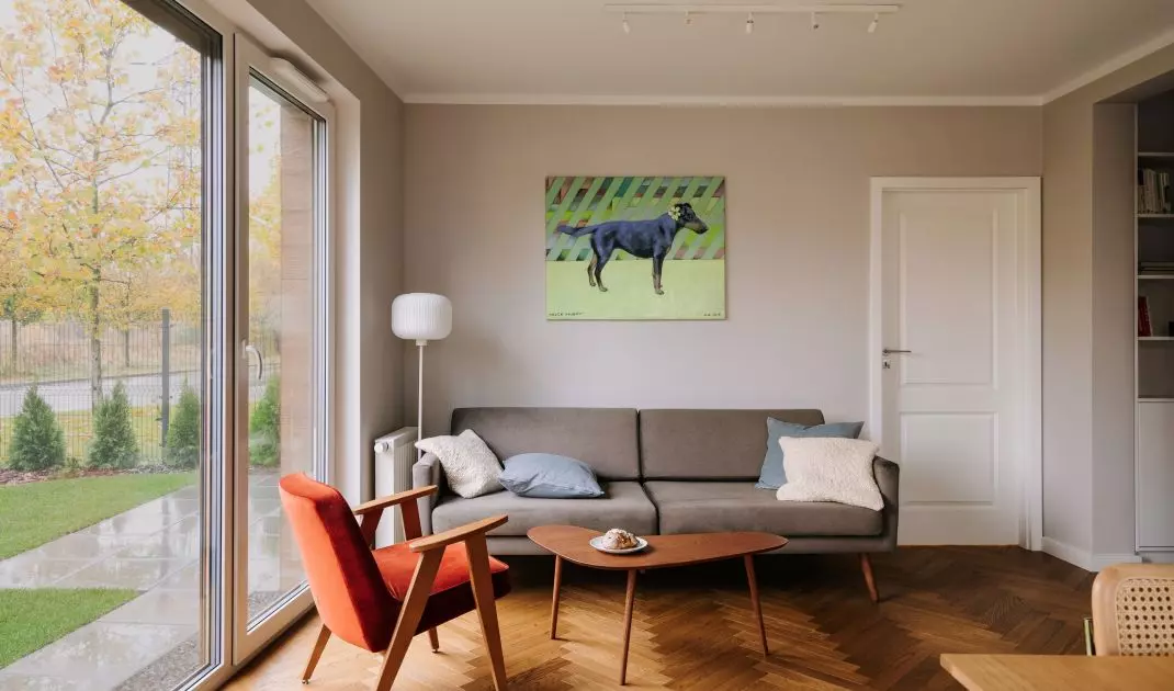 The living area of a Poznan apartment 