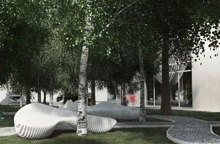 Projekt nowej biblioteki publicznej w Bełżycach