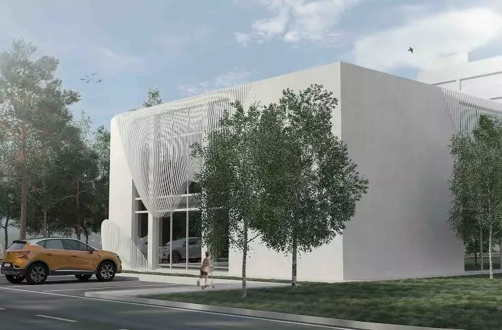 Projekt nowej biblioteki publicznej w Bełżycach