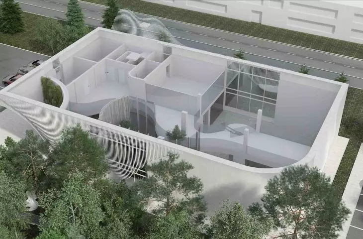 Projekt nowej biblioteki publicznej w Bełżycach