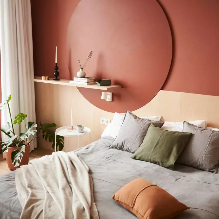 The interior is distinguished by its intense orange color