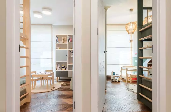 Both rooms are connected by a secret tunnel