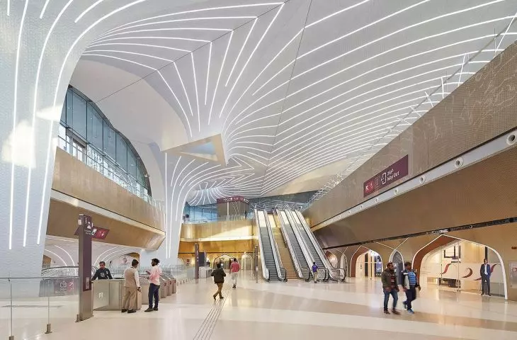Metro station network (2012-2019), Doha, Qatar