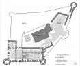 Diagram of the layout of the designed spaces within the structure of the Swina Castle ruins (level 0)