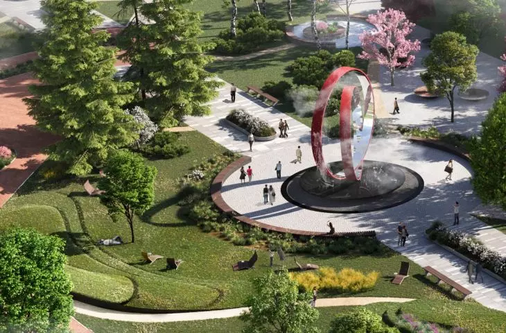 The park will, as it were, connect the Council of Europe Park with the marina area