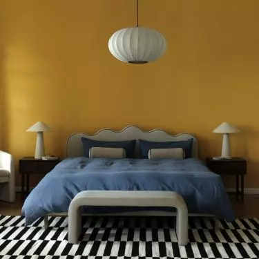 Squiggle Memphis style is distinguished by interesting patterns, bold colors and contrasting combinations