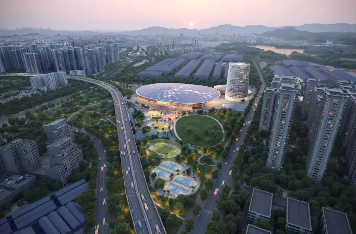 The Sweet Spot – MVRDV wraz z Huayi Design wygrał konkurs na projekt Centrum Szkoleniowe Badmintona w Shenzhen 