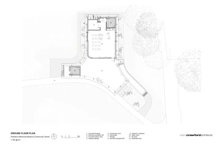 Hurlstone Memorial Reserve Community Center - floor plan 