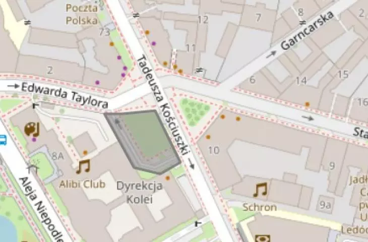 skrzyżowanie ulic Taczaka, Kościuszki i Taylora w Poznaniu,