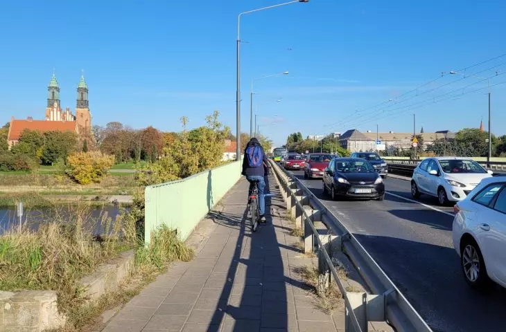 Chrobry Bridge in Poznan