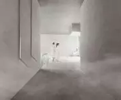 bathhouse corridor