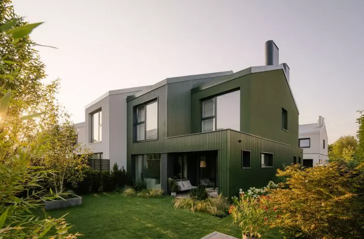 single-family house with garden