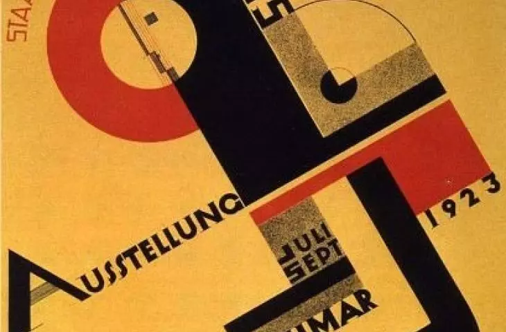 Bauhausaustellung exhibition poster (1923), by Joost Schmidt