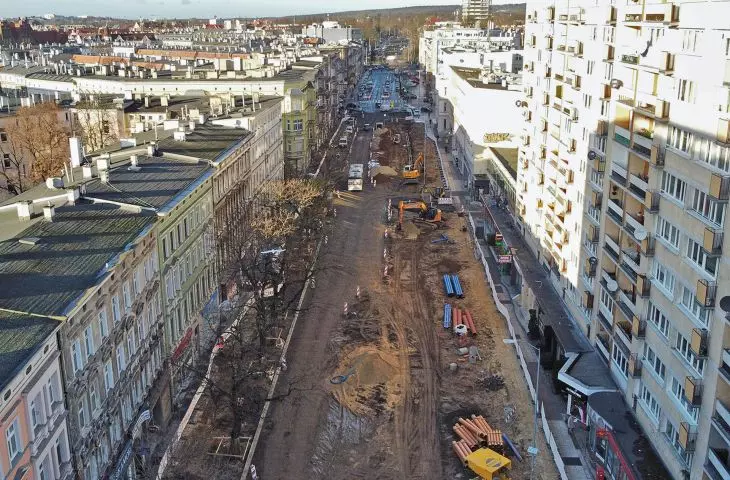 jeden z początkowych etapów całego procesu inwestycyjnego przebudowy alei