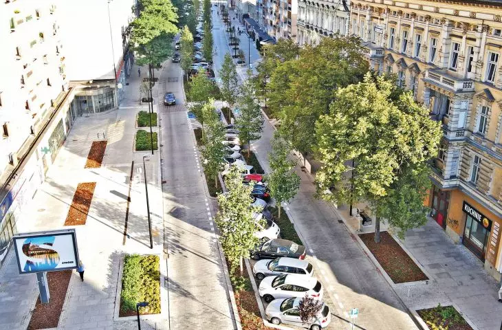 The section between the Zgody Square and Jagiellońska Street