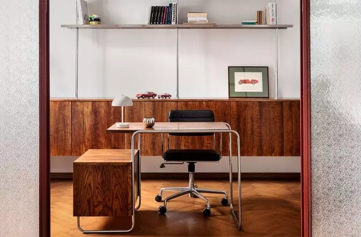 Cabinet with desk B91 designed by Marcel Breuer