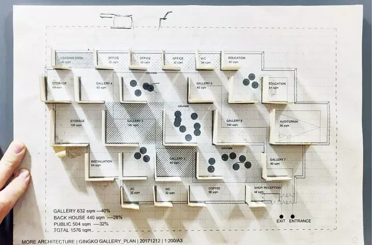 Ginkgo Gallery - concept model 